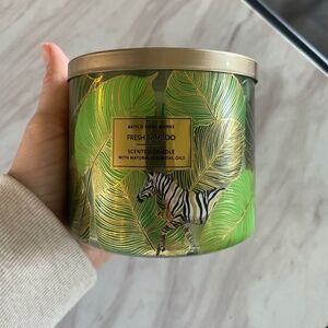 BATH & BODY WORKS FRESH BAMBOO 3 WICK CANDLE 14.5 OZ